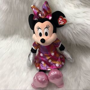 Disney Plush Minnie Mouse TY NWT